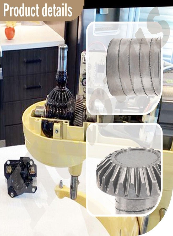 Haiouus طقم تروس مخروطية للخلاط 9703337 و9703338 - من هايوس، متوافق مع خلاط مطبخ ويرلبول W11192795 - طقم تروس دودة 9709511 و9703337 يناسب 4161404 و4169868 W11192795 WP9703337 وWP9703338 - Image 5